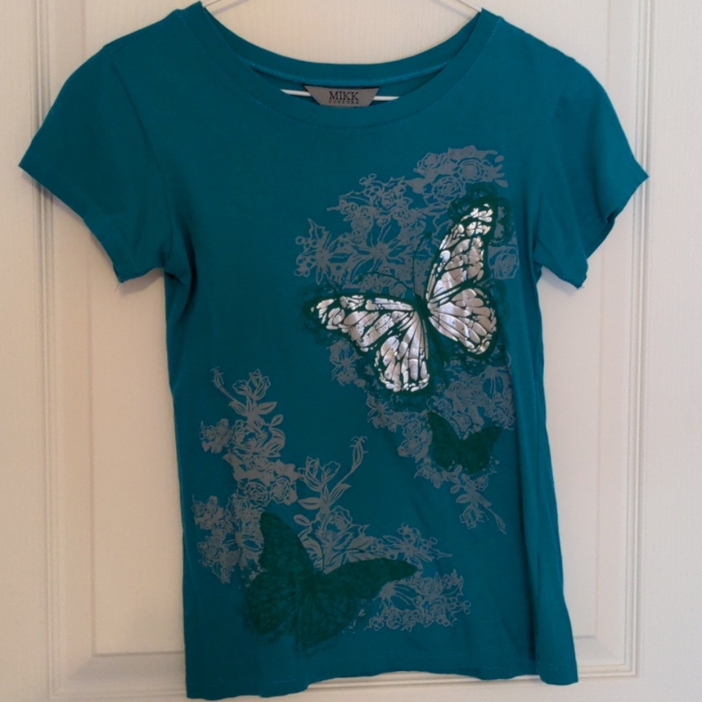 Mikk Couture Butterfly Tee (Teal)